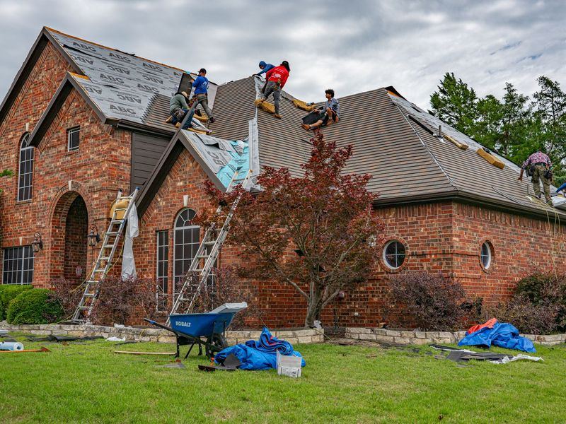 Roofing job in the Czech Village neighborhood of Cedar Rapids